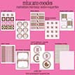 Milk and Cookies Birthday Party Printables Collection - Pink